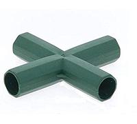 15 connettori per telaio serra da 16 mm, connettori per canne rivestite in plastica, montaggio in PVC, supporto stabile per giardinaggio, edificio, supporti per frutta, gabbie, reti per recinzioni,