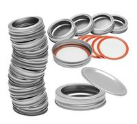 15 coperchi in vetro per conserve, 70 mm, per conserve, a prova di perdite, tappo a vite riutilizzabile per barattoli Mason per sottaceti, caramelle o confetture