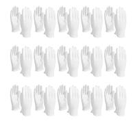 15 coppie guanti da lavoro in cotone morbido, guanti da lavoro in cotone bianco per uomini donne che servono, camerieri, conducenti, protettivi di ispezione di gioielli (piccoli)
