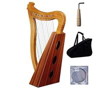 15 Corde Arpa, Legno Di Mogano Massello Di 24 Pollici Di Altezza Da 24 Pollici, Con Chiave Di Tuning, Borsa For Gig, Corde Di Ricambio, Punteggio Musicale Inglese, Migliore Regalo For Principianti
