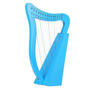 15 Corde Lyre Harp, Mahogany Body Body Saddle Saddle Harp, Intagliato NOTA Tuning Wrench, Simboli Fonetici Scolpiti, Sculture Squisite, Sculture Squisite, For Gli Amanti Della Musica Principianti