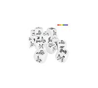 15 dadi piccoli Gay bianchi grandi espositore (misura 4,5 cm)