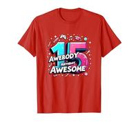 15 e già Fantastico Regalo di Compleanno Celebrazione Maglietta, Uomo, Rosso, L