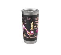 15 È il mio compleanno, 15 Anni, È il mio 15 ° compleanno Bicchiere termico in acciaio inox doppia parete