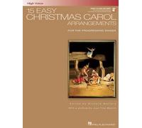 15 Easy Christmas Carol Arrangements - High Voice (Tascabile)