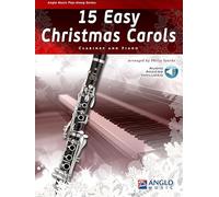 15 Easy Christmas Carols. Klarinette mit Begleitung. Enthält Einzelstimme und Online-Audio
