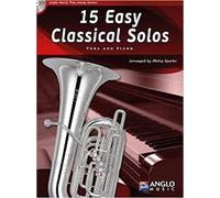 15 Easy Classical Solos (Tuba) (Book/CD). For Tuba, Accompagnamento di Pianoforte