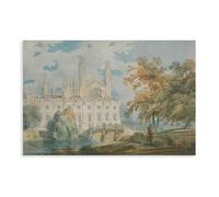15+ famose stampe di J. M. W. Turner Clare Hall e King's College Chapel Poster artistico su tela e stampa artistica da parete moderna per la camera da letto della famiglia