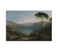 15+ famose stampe di J. M. W. Turner Lago Avernus Enea e la Sibilla cumea per l'estetica della stanza, poster artistico da parete su tela e stampa senza cornice, 20 pezzi