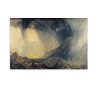 15+ famose stampe di J. M. W. Turner Tempesta di neve Annibale e il suo esercito che attraversano le Alpi poster per l'estetica della stanza, poster artistico da parete su tela