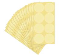 15 fogli di adesivi rotondi in PVC trasparente, impermeabili, autoadesivi, trasparenti, 8 adesivi per foglio per sigillare buste