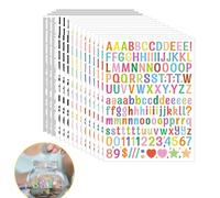 15 Fogli Lettere Adesive Piccole e Grandi Lettere Autoadesive in Vinile Impermeabili Adesivi Murali Lettere Alfabeto Adatti per Scrapbooking, Bottiglia, Auto, Cassette Postali (2280 Pezzi)