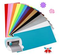 15 Fogli Vinile di Trasferimento di Calore, 30,5 x 14 cm, Tessuto in Vinile Termoadesivo Adesivo per Termoadesivo Cricut Joy per Tessuti, Stoffa, Fai Da Te, Magliette, Abbigliamento, Cappelli