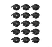15 ganci autoadesivi senza tracce per cappelli, supporti da parete in ABS senza punzonatura, per baseball e accessori, soluzione salvaspazio per l'organizzazione domestica, nero