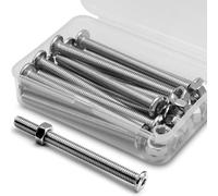 (15 Gruppi) Viti a Esagono Incassato M6 x 70mm e Dadi Set di Viti in Acciaio Inossidabile 304 per Connettori per Mobili a Testa Piatta