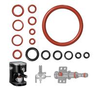 15 Guarnizioni O-Ring in Silicone per Macchine da Caffè Automatiche, Compatibili con Philips Saeco Spidem Gaggia, per Gruppo Erogazione, Valvola Vapore e Acqua