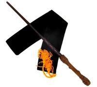 15 " Harry Potter Intagliato a Mano Mandorla Legno Bacchetta Magica Mago Wicca
