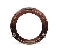 15" Iron Porthole Window: Nautical Ship Decor
