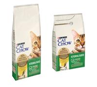 Cat Chow - PURINA CAT CHOW Chat Sterilise Riche en Poulet - 15 Kg