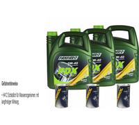 15 L FANFARO Olio Motore PDX 5W-40 API SN/SM/CF Olio Motore 3x MANNOL Leak Stop