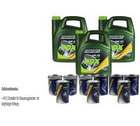 15 L FANFARO Olio Motore PDX 5W40 API SN/SM/CF 9xMANNOL Leak Stop Flush Doctor
