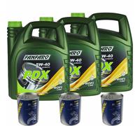 15 L FANFARO Olio Motore PDX 5W40 API SN/SM/CF Olio Motore 3xMANNOL Motor Doctor
