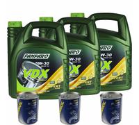15 L fanfaro olio motore Vdx 5W-30 Api Sn / Cf Expert Line 3x mannol Doctor