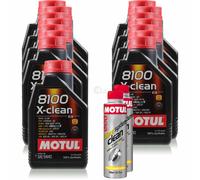 15 L MOTUL 8100 X-CLEAN 5W-40 Olio Motore 300ml Diesel System Clean 11270590