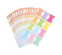 15 linguette adesive per indice di libri e Bibbie, segnalibri bifacciali per pagine, linguette colorate per indice e annotazioni, compatibil