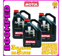 15 LITRI olio MOTUL SPECIFIC 5W30 9.55535/03 benzina diesel PSA B71 2297 03MO80