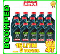 15 LT OLIO MOTORE MOTUL MOTO 4T 5100 15W50 TECHNOSYNTHESE ESTERE API SP 15MO52