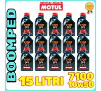 15 LT OLIO MOTUL 7100 10W50 SINTETICO YAMAHA HONDA BENELLI APRILIA DUCATI 15MO36