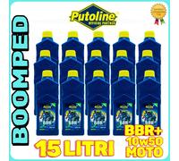 15 LT olio PUTOLINE N-TECH BBR+ 10W50 SINTETICO + BIO MOTO QUAD JASO MA2 15PT06