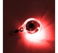 15 luci a LED subacquee a goccia profonda, con design rotondo lampeggiante (1 pezzo rosso)