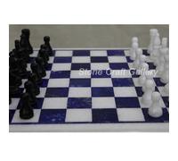 15 " Marmo Scacchi Table Top Pietre Semi Preziose Con 2.5 " King Size Pezzi