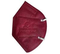 15 Mascherine FFP2 certificate CE colorate BORDEAUX prodotte in ITALIA. Elastici morbidi bianchi, 5 strati Filtraggio ≥95%. Sigillate singolarmente. Certificazione ISO 9001 ed UE 2016/425