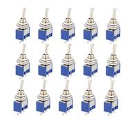 15 Mini Interruttori A Levetta Interruttore AC 125V 6A 3 Pin SPDT ON/OFF