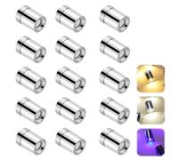 15 mini luci LED per casa delle bambole, cilindri a batteria, luci bianche calde, bianco freddo e blu, piccole luci elettriche per artigianato, lanterne per feste, accessori in miniatura, decorazione