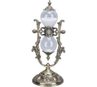 15 Minute Metal Hourglass Timer, Classic Sand Timer, Sand Clock Decoration, Vintage Glass Ornament for Home, Decorative Desk Clock for Time Management (Green Bronze)