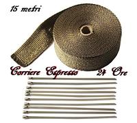 15 mt di benda termica auto/moto bende termiche collettori fibra in titanium