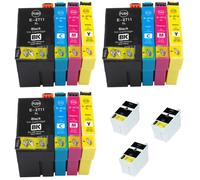 15 Non-Oem 27XL Inchiostro Per Epson WF-7610DWF WF-7620DTWF WF-7620TWF