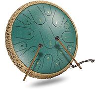 15 Nota Acciaio Tongue Drum Drum 14 pollici tamburo Drum Harmonic Handm Drum con mazzini Borsa da viaggio per yoga Strument Tongue Drums per adulti Principianti (Color : F)