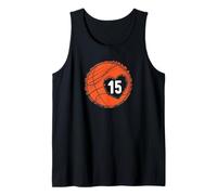 # 15 Numero 15 - Pallone da Basket Grafica Detto Bball Carino Canotta