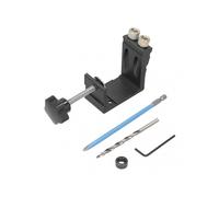 15 Oblique Hole Locator Positioner Woodworking Hole Jig Dowel Drill Kit Carpentry AccessoryBlack