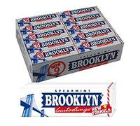 15 PACCHETTI GOMME DA MASTICARE BROOKLYN SPEARMINT MENTA BIANCHE CHEWING GUM