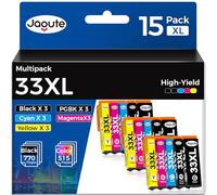 15-Pack 33XL Cartucce d'inchiostro Compatibili per Epson 33 XL Cartuccia