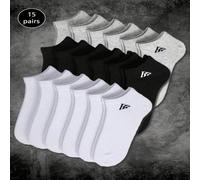 15 paia di calzini alla caviglia classici e colorati, traspiranti, adatti per l'uso quotidiano in tutte le stagioni (il motivo sui calzini è tessuto, non ricamato o stampato. Potrebbero esserci alcune