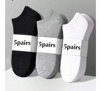 15 Paia Di Calzini Unisex, Calzini Sportivi, Calzini Alla Caviglia Bianchi/Neri/Grigi, Calzini Invisibili, Colori Tinta Unita Semplici E Di Moda, Adatti Per L'Uso Quotidiano Casual 36-39,40-43,1 paio 