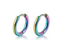 15 paia di orecchini a perno in acciaio inox a forma di croce unisex punk orecchini a cerchio da uomo incernierati a croce orecchini pendenti per le donne con manico comodo