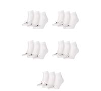 15 Paia Di Puma Unisex Calzini Quarter Sneaker Taglia 35 - 49 Per Donne E Uomini